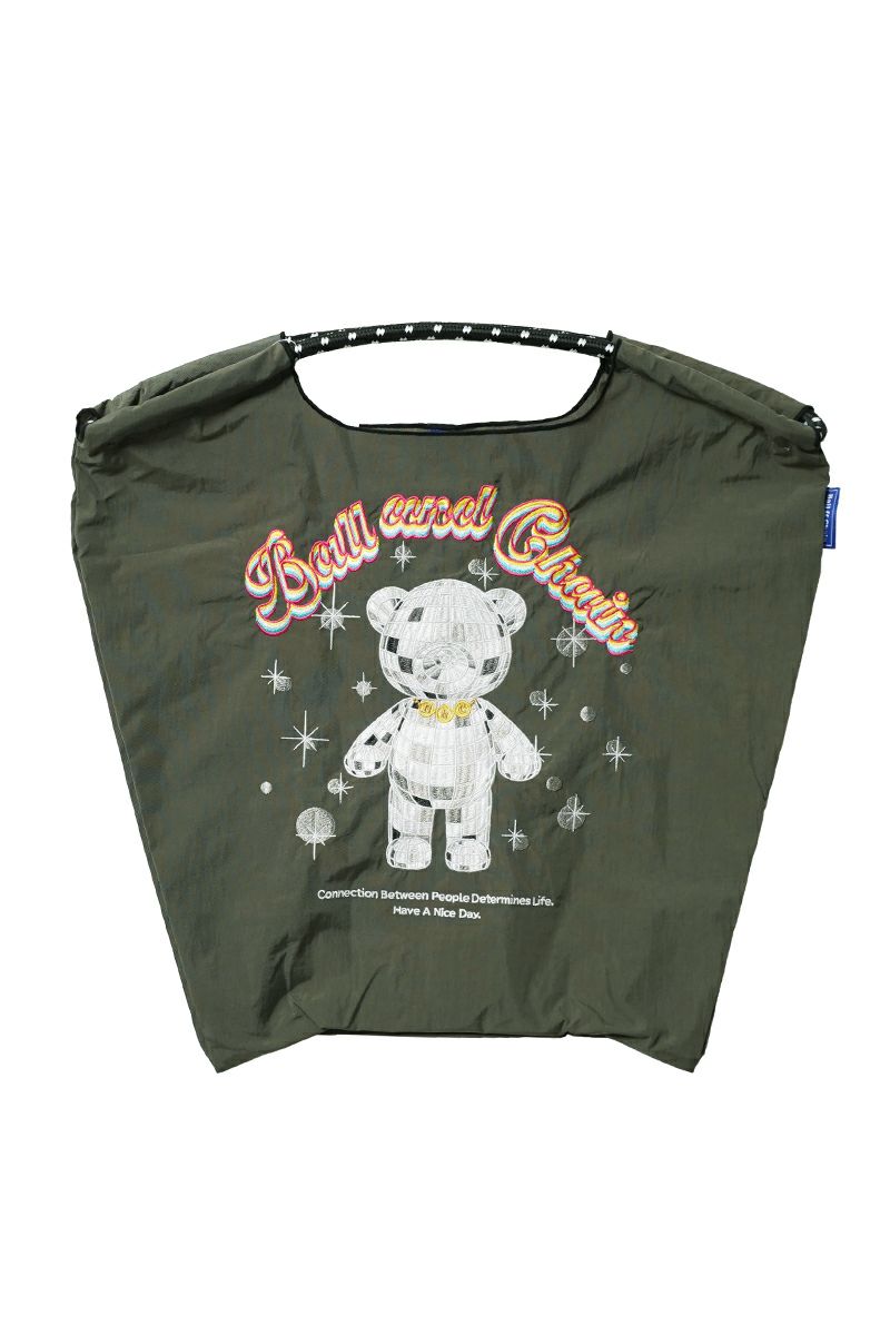 Ball & Chain(ボールアンドチェーン)  MIRROR BALLE BEAR (M) ミラーボールベアー(M) ショッピングバック トートバッグ 301065