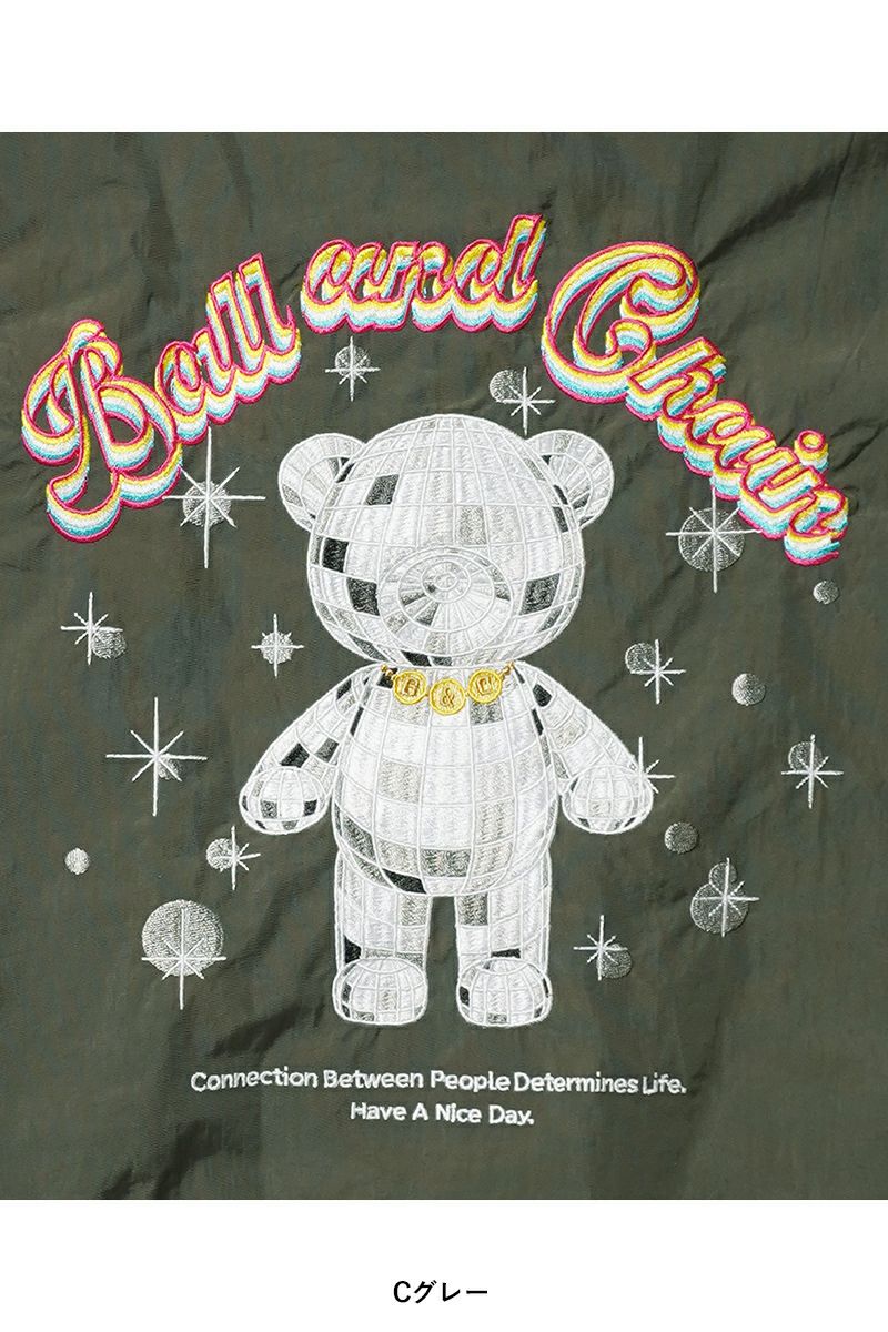 Ball & Chain(ボールアンドチェーン)  MIRROR BALLE BEAR (M) ミラーボールベアー(M) ショッピングバック トートバッグ 301065