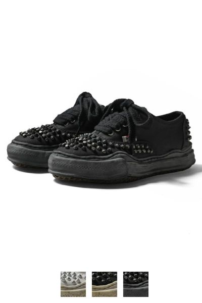 Maison MIHARA YASUHIRO(メゾン ミハラヤスヒロ) BAKER / original sole studded paint canvas Low -Top sneaker ベイカー スタッズペイントキャンバス A15FW733