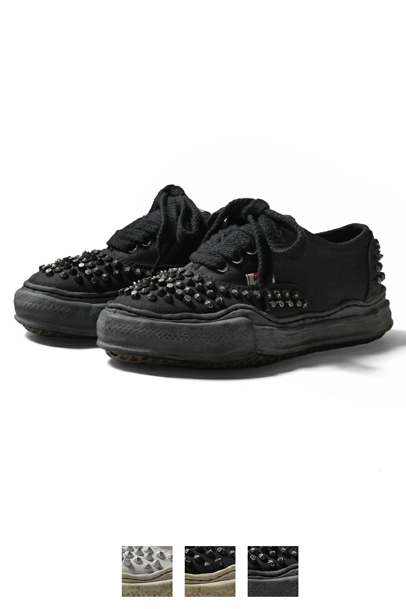 Maison MIHARA YASUHIRO(メゾン ミハラヤスヒロ) BAKER / original sole studded paint canvas Low -Top sneaker ベイカー スタッズペイントキャンバス A15FW733