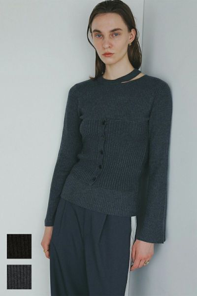 MANOF(マノフ) BUSTIER SET RIB KNIT ビスチュセットリブニット 89106-2062