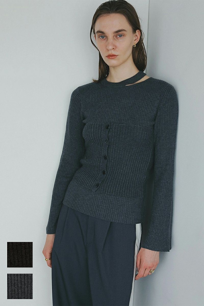 MANOF(マノフ) BUSTIER SET RIB KNIT ビスチュセットリブニット 89106-2062