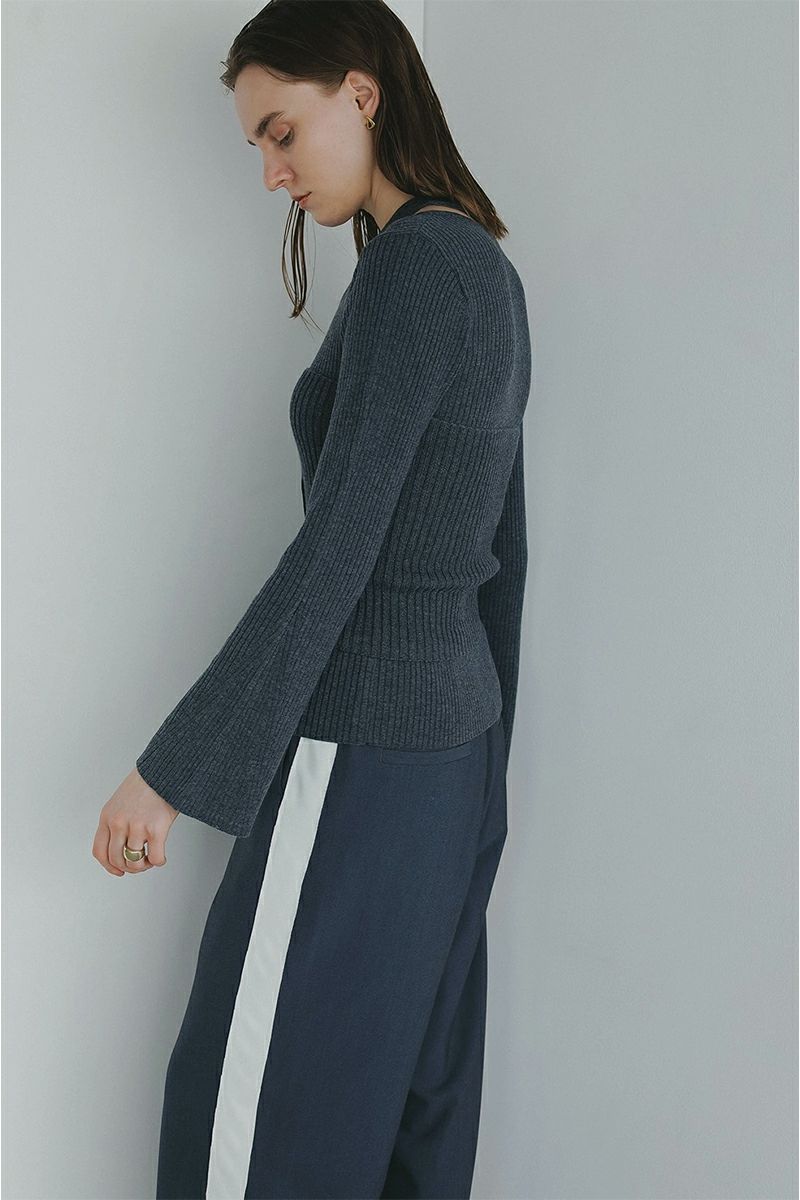 MANOF(マノフ) BUSTIER SET RIB KNIT ビスチュセットリブニット 89106-2062