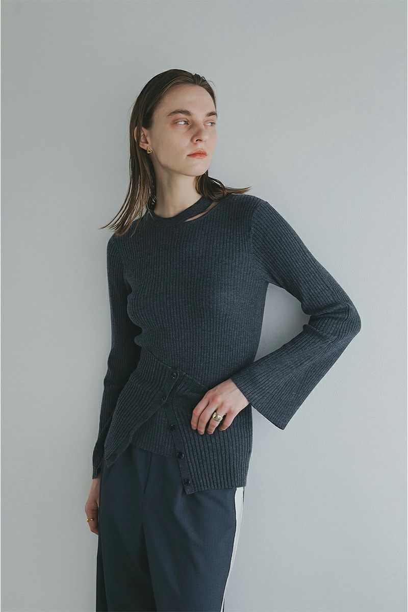 MANOF(マノフ) BUSTIER SET RIB KNIT ビスチュセットリブニット 89106-2062