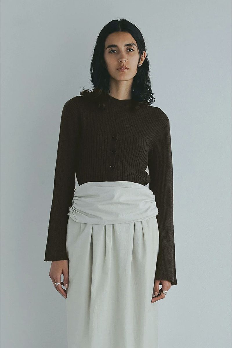 MANOF(マノフ) BUSTIER SET RIB KNIT ビスチュセットリブニット 89106-2062