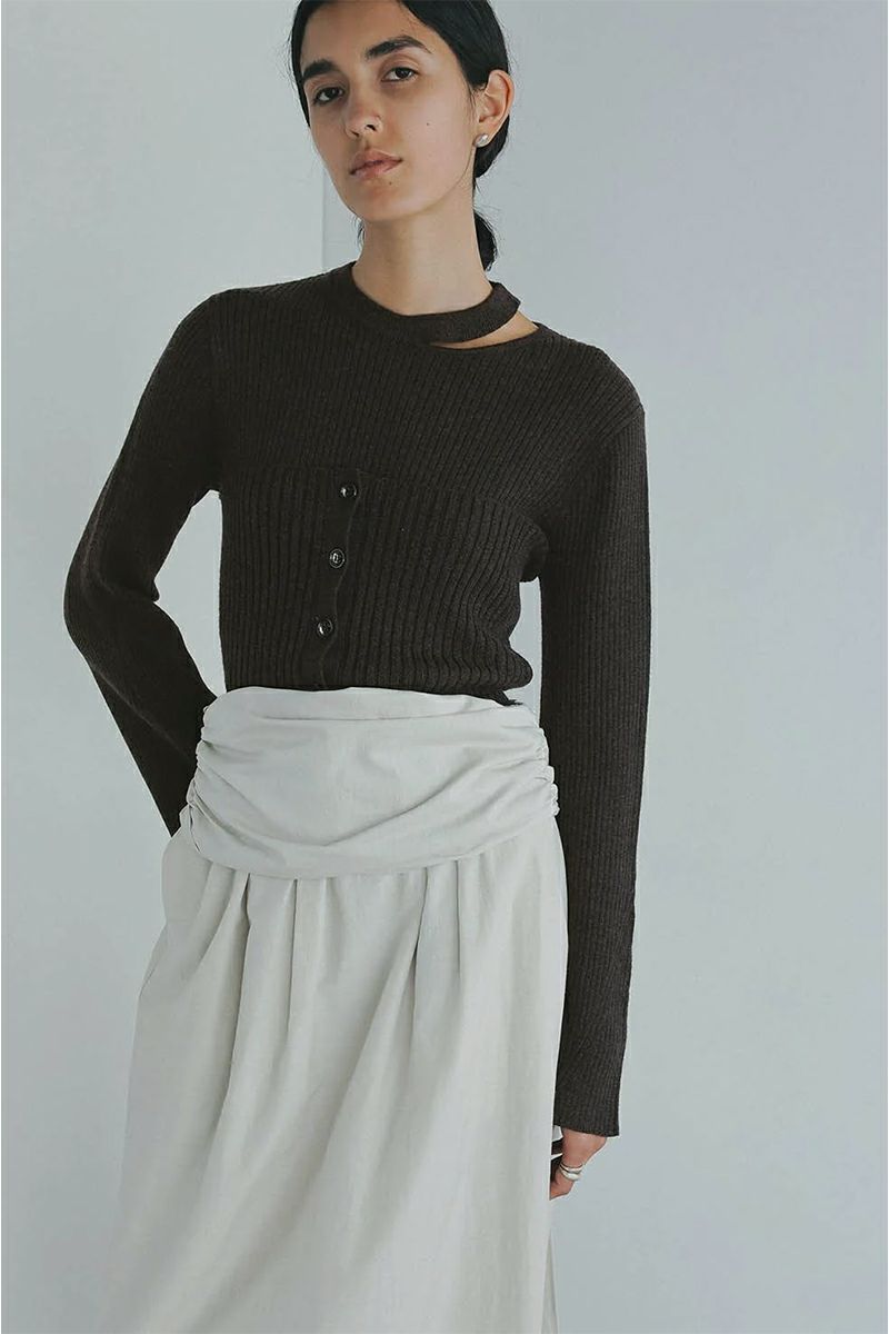 MANOF(マノフ) BUSTIER SET RIB KNIT ビスチュセットリブニット 89106-2062