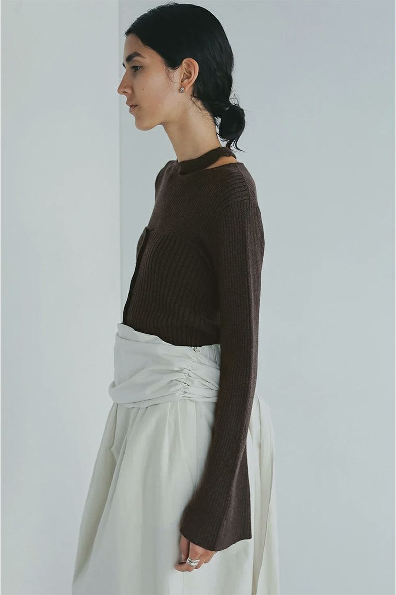 MANOF(マノフ) BUSTIER SET RIB KNIT ビスチュセットリブニット 89106-2062