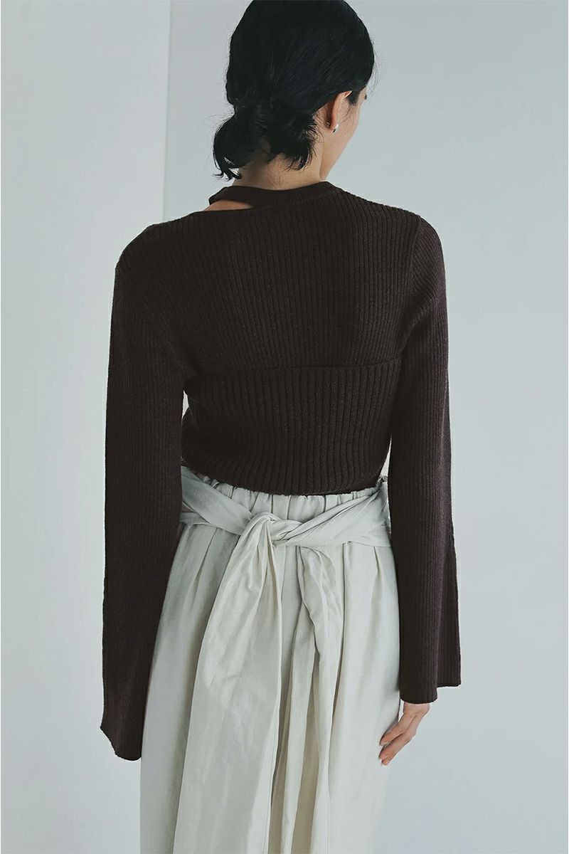 MANOF(マノフ) BUSTIER SET RIB KNIT ビスチュセットリブニット 89106-2062