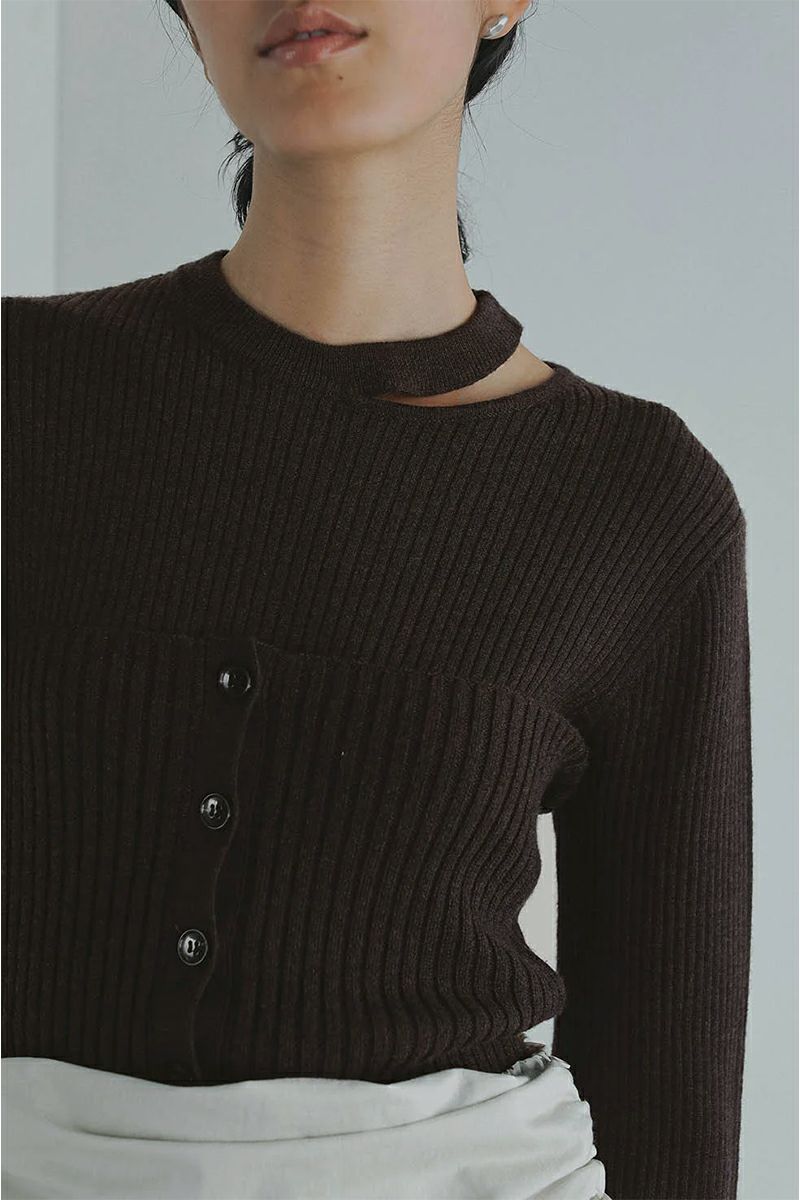 MANOF(マノフ) BUSTIER SET RIB KNIT ビスチュセットリブニット 89106-2062