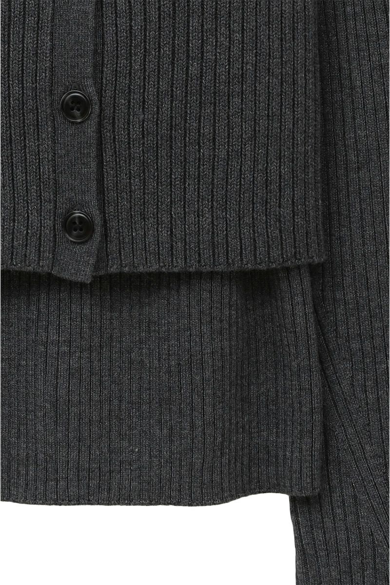 MANOF(マノフ) BUSTIER SET RIB KNIT ビスチュセットリブニット 89106-2062