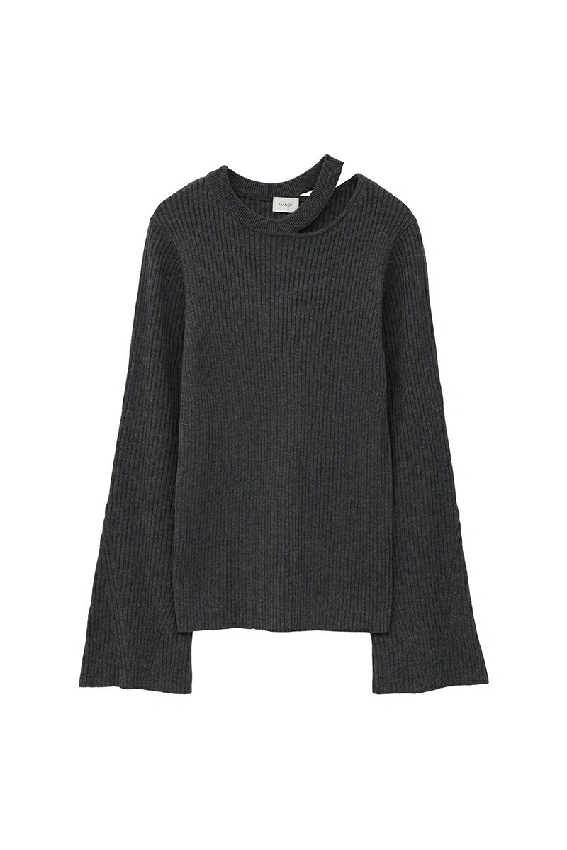 MANOF(マノフ) BUSTIER SET RIB KNIT ビスチュセットリブニット 89106-2062