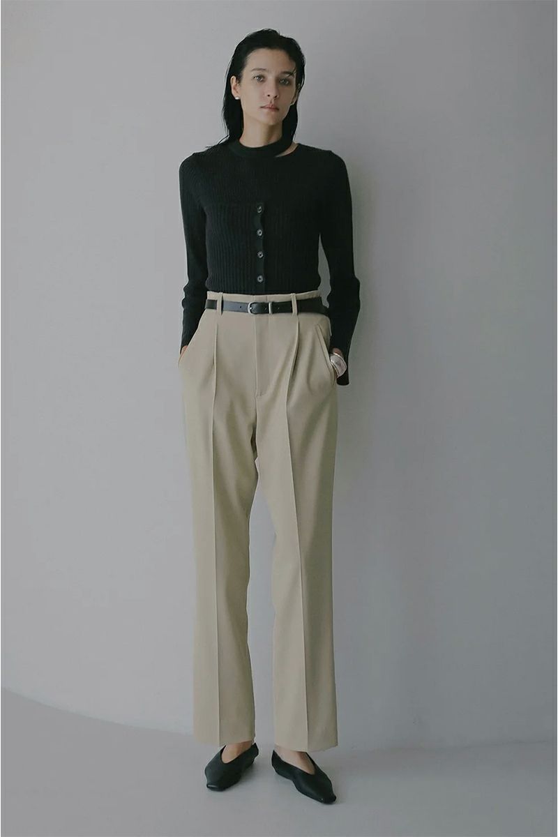 MANOF(マノフ) HIGH WAIST TAPERED PANTS ハイウエストテーパードパンツ 89110-7082