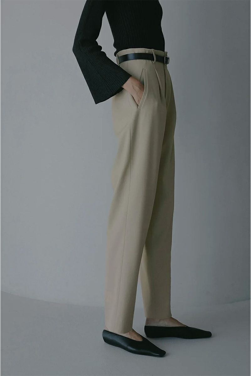 MANOF(マノフ) HIGH WAIST TAPERED PANTS ハイウエストテーパードパンツ 89110-7082