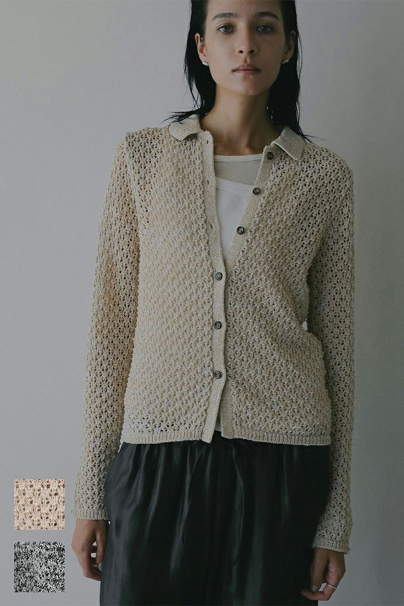 MANOF(マノフ) OPENWORK KNIT CARDIGAN オープンワークニットカーディガン 89106-2192
