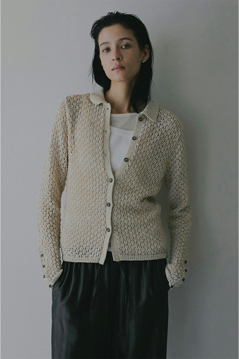 MANOF(マノフ) OPENWORK KNIT CARDIGAN オープンワークニットカーディガン 89106-2192