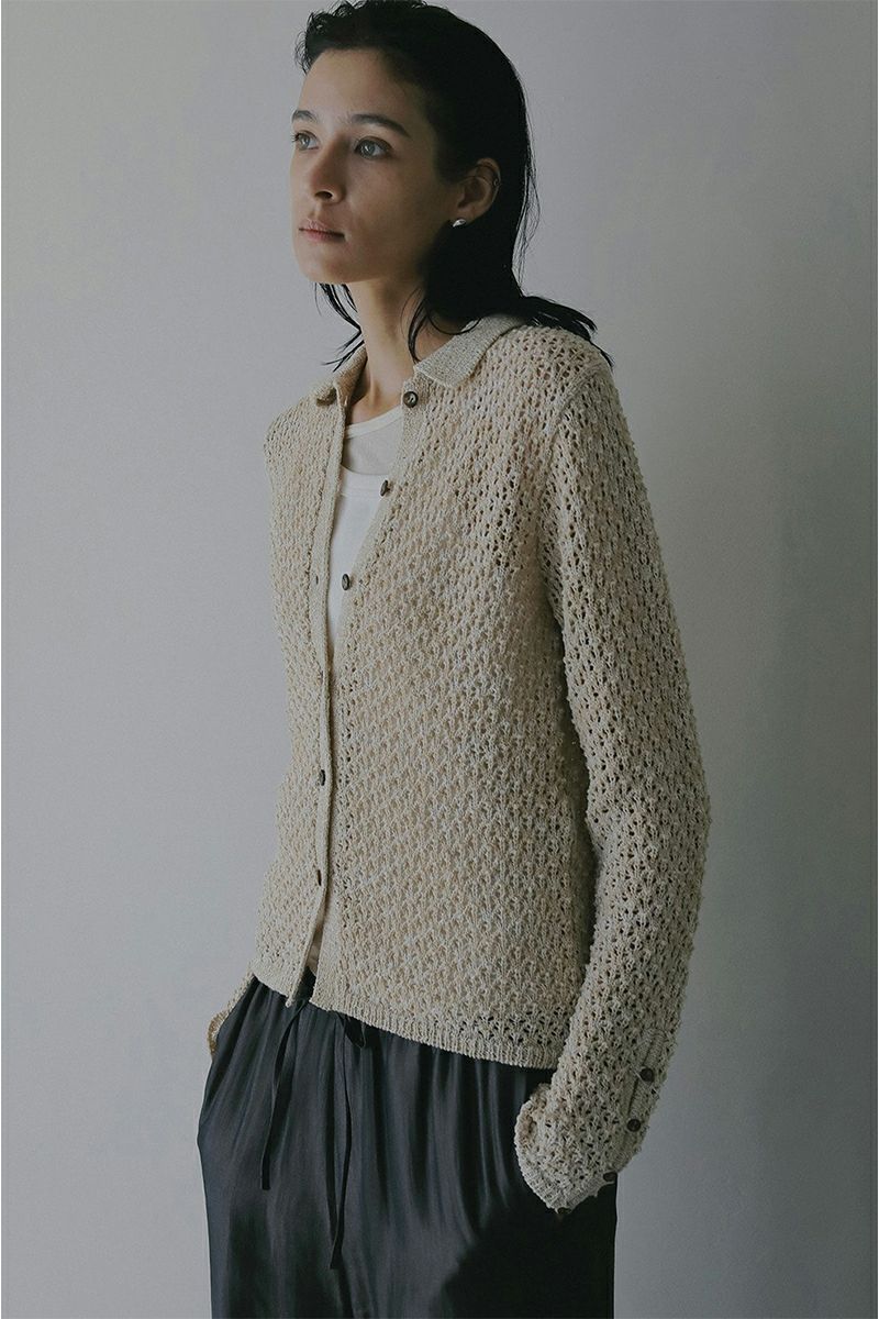 MANOF(マノフ) OPENWORK KNIT CARDIGAN オープンワークニットカーディガン 89106-2192