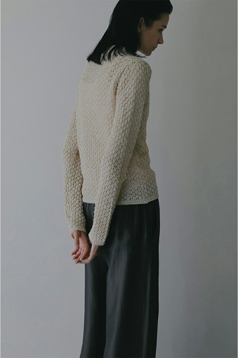 MANOF(マノフ) OPENWORK KNIT CARDIGAN オープンワークニットカーディガン 89106-2192