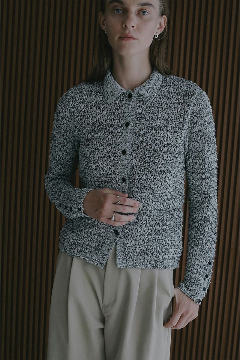 MANOF(マノフ) OPENWORK KNIT CARDIGAN オープンワークニットカーディガン 89106-2192