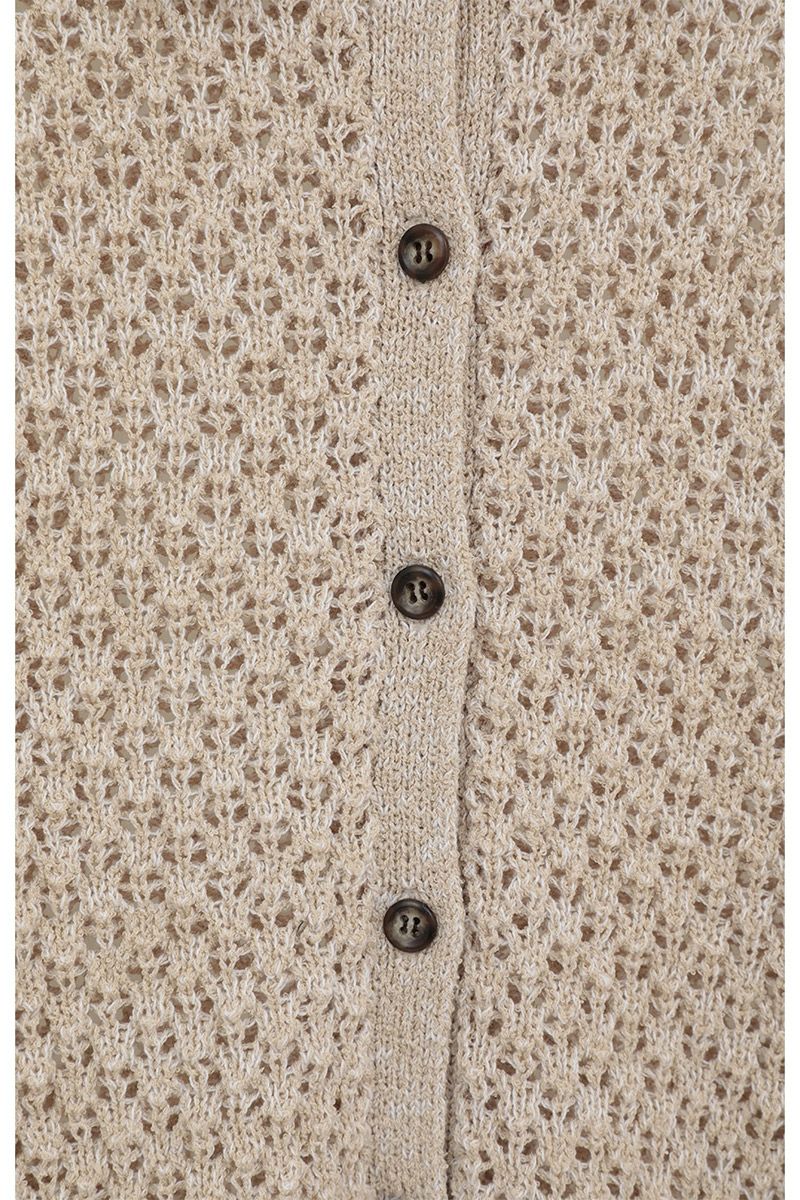 MANOF(マノフ) OPENWORK KNIT CARDIGAN オープンワークニットカーディガン 89106-2192