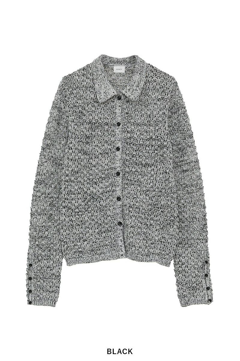 MANOF(マノフ) OPENWORK KNIT CARDIGAN オープンワークニットカーディガン 89106-2192