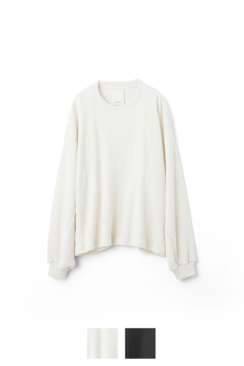 refomed(リフォメッド) AZEAMI THERMAL TEE 畦編みサーマルTシャツ RECU-05