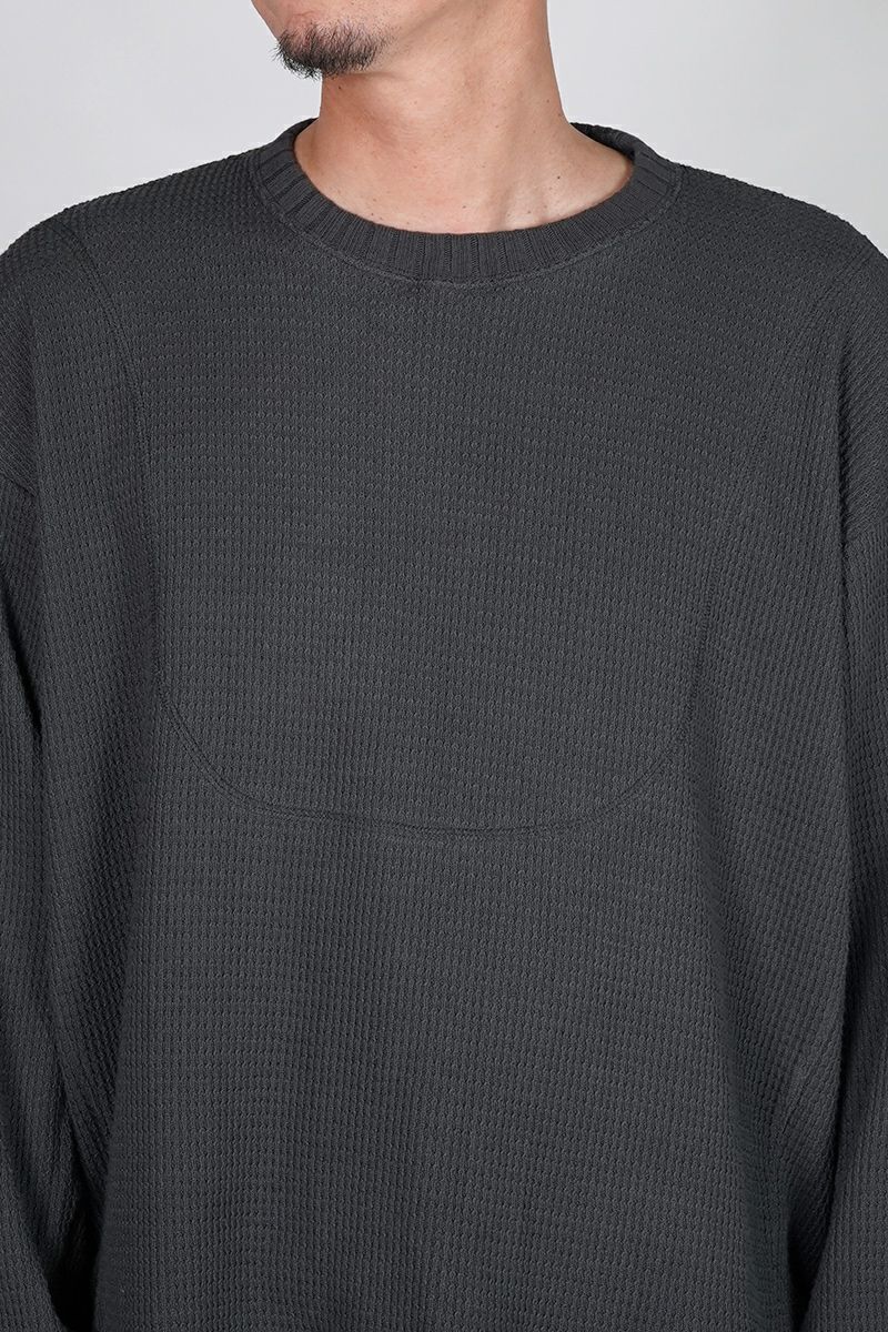 refomed(リフォメッド) AZEAMI THERMAL TEE 畦編みサーマルTシャツ RECU-05