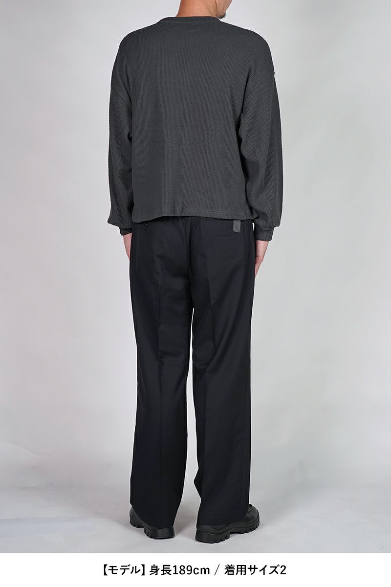 refomed(リフォメッド) AZEAMI THERMAL TEE 畦編みサーマルTシャツ RECU-05