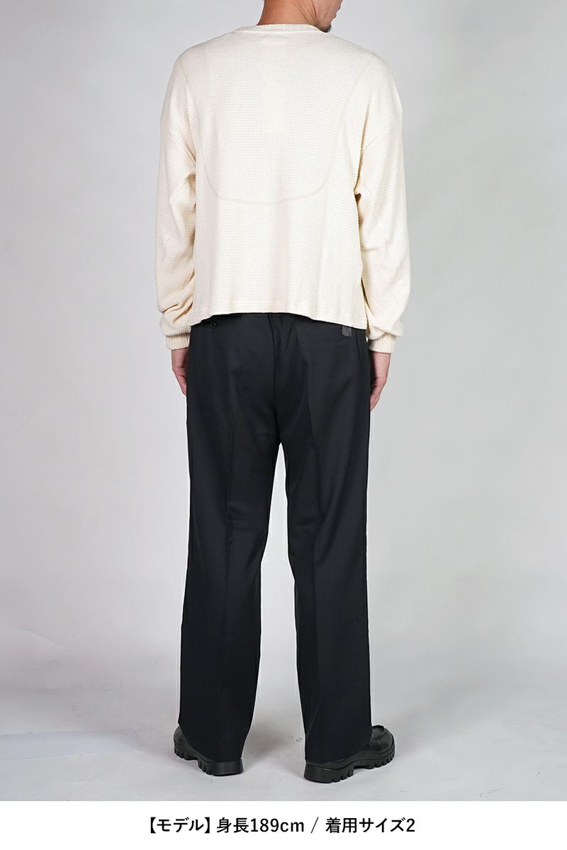 refomed(リフォメッド) AZEAMI THERMAL TEE 畦編みサーマルTシャツ RECU-05