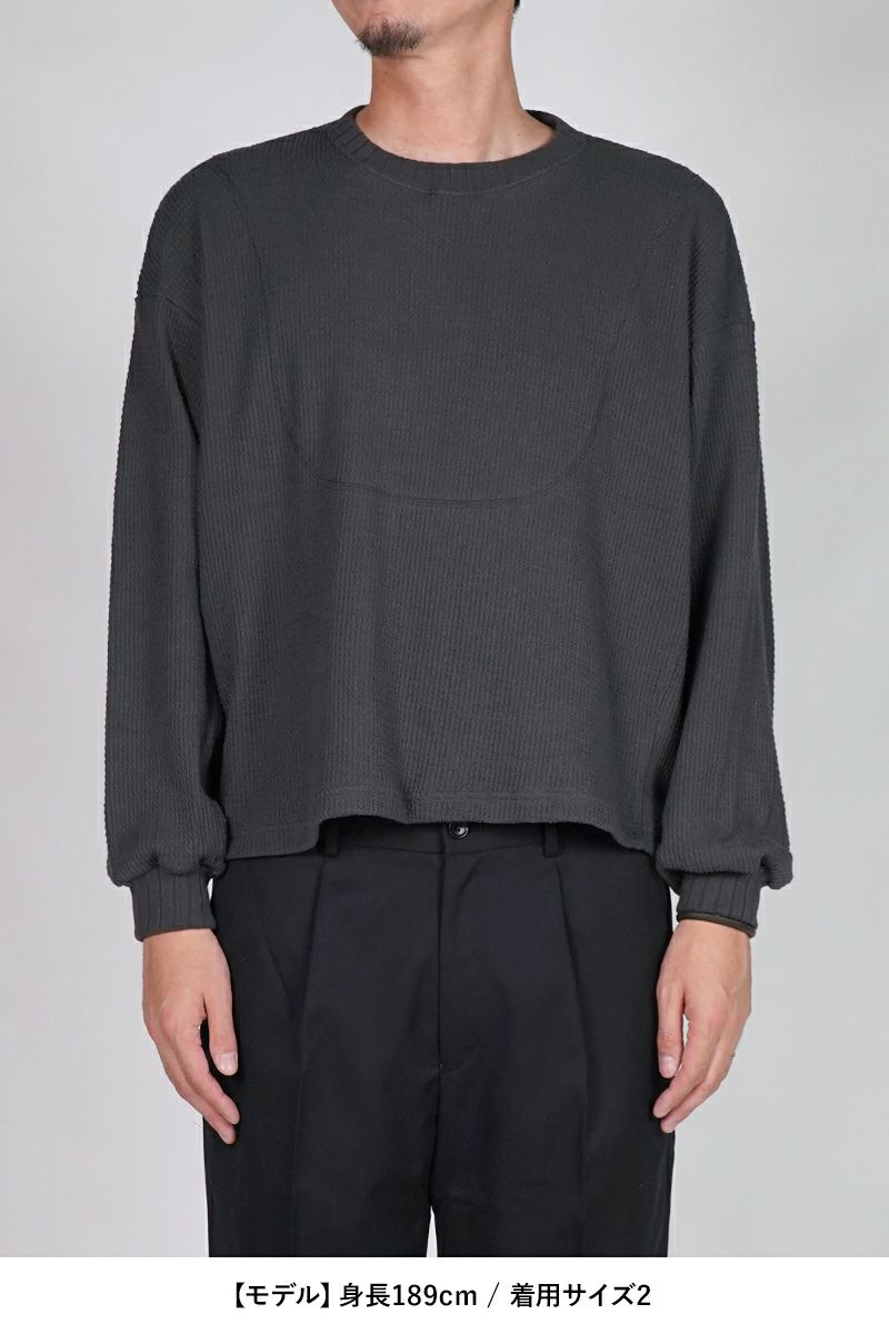 refomed(リフォメッド) AZEAMI THERMAL TEE 畦編みサーマルTシャツ RECU-05