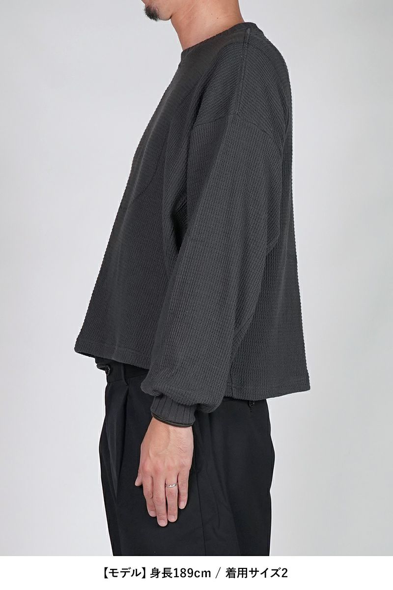 refomed(リフォメッド) AZEAMI THERMAL TEE 畦編みサーマルTシャツ RECU-05