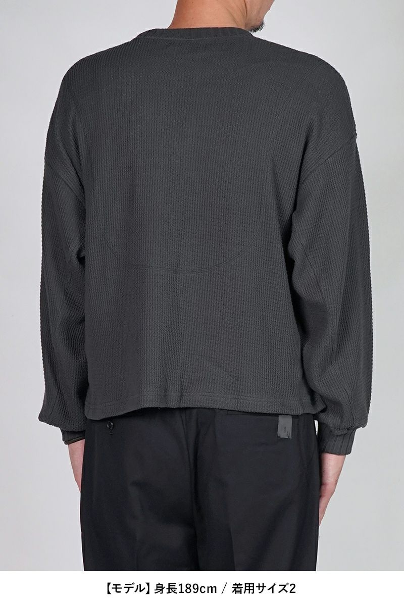 refomed(リフォメッド) AZEAMI THERMAL TEE 畦編みサーマルTシャツ RECU-05