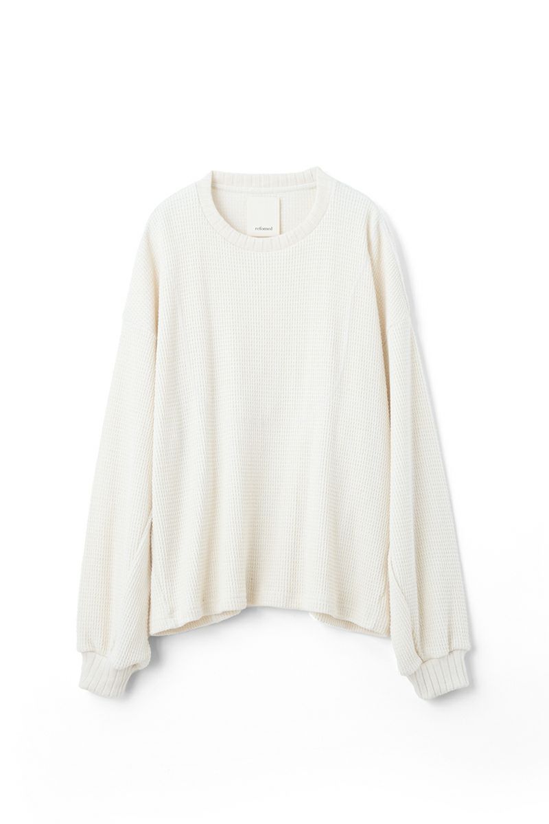 refomed(リフォメッド) AZEAMI THERMAL TEE 畦編みサーマルTシャツ RECU-05
