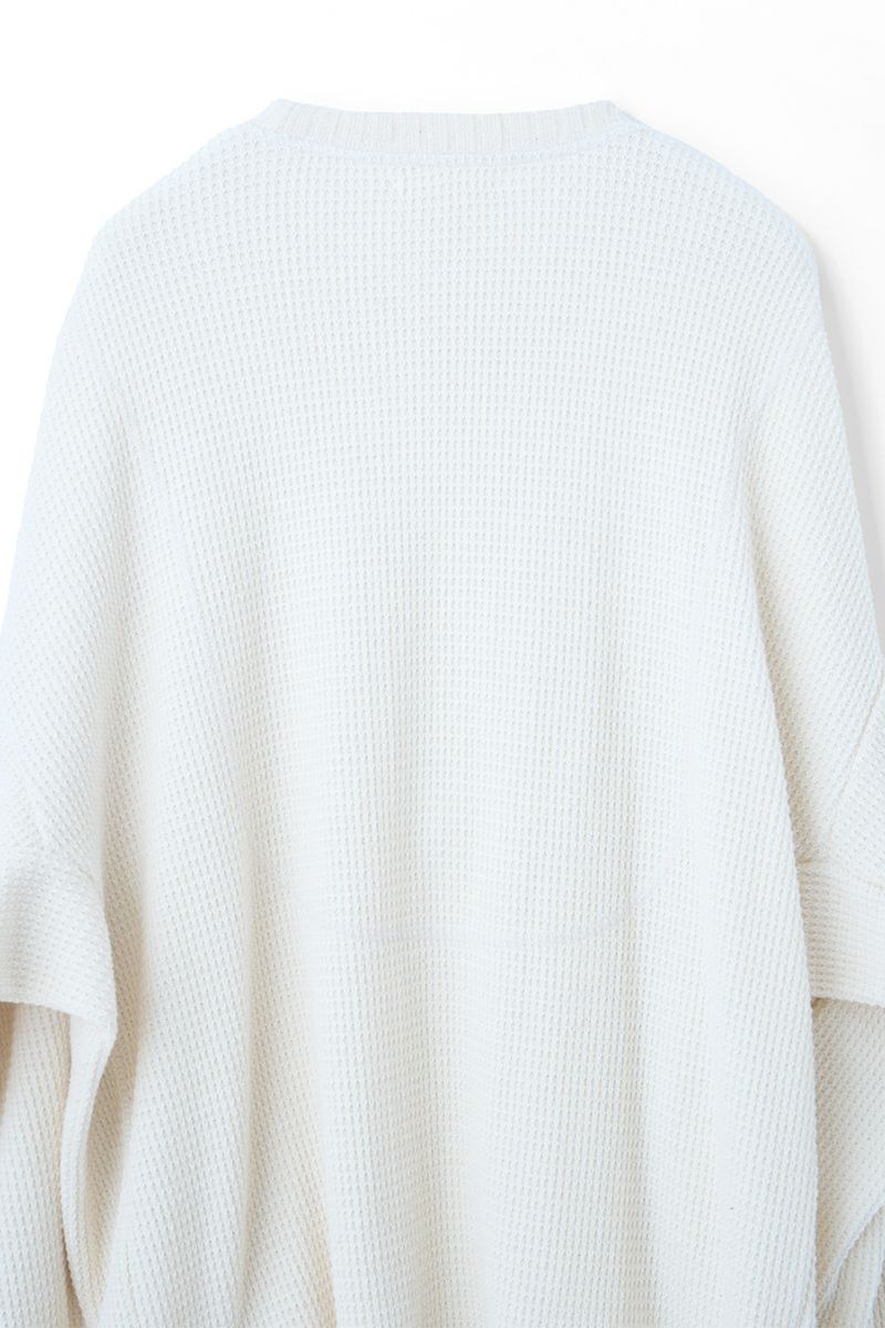 refomed(リフォメッド) AZEAMI THERMAL TEE 畦編みサーマルTシャツ RECU-05