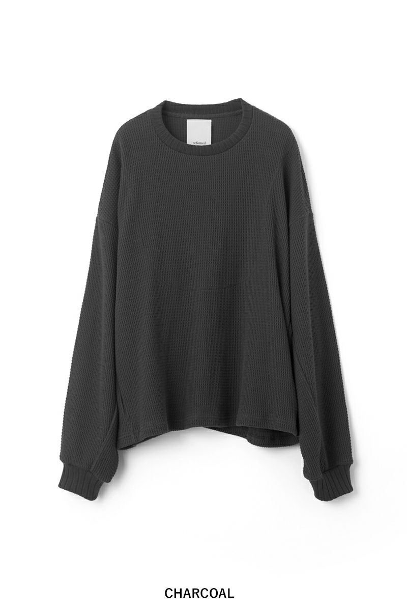 refomed(リフォメッド) AZEAMI THERMAL TEE 畦編みサーマルTシャツ RECU-05