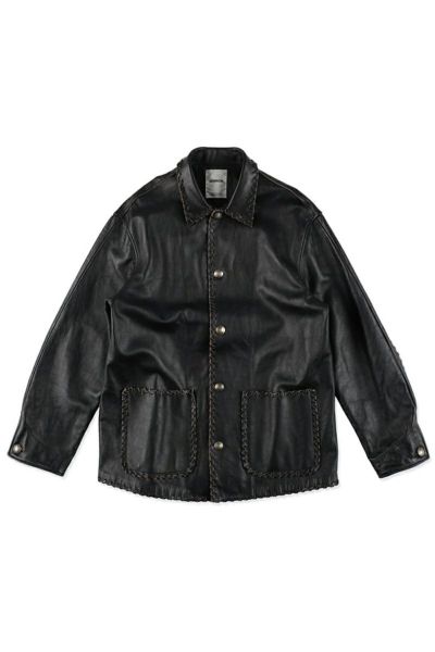 BOWWOW(バウワウ) BRAIDED LEATHER COVERALL ブレイデッドレザーカバーオール BW252-BLC