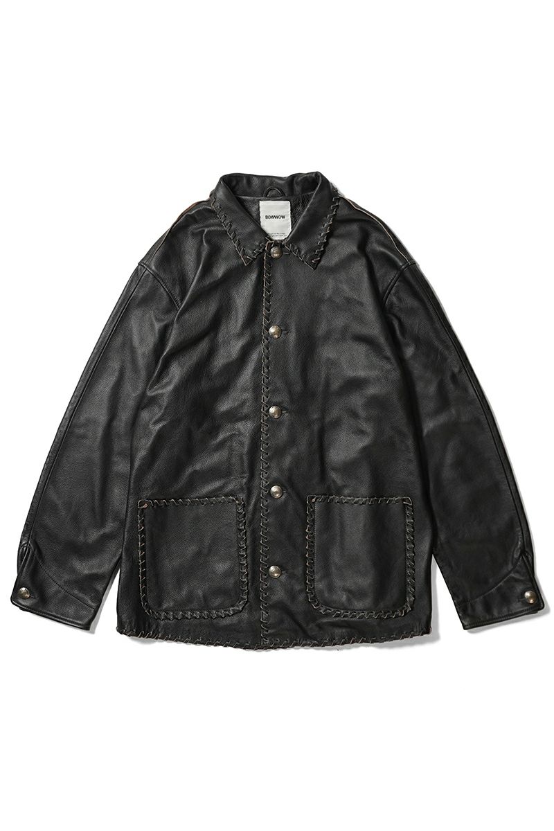 BOWWOW(バウワウ) BRAIDED LEATHER COVERALL ブレイデッドレザーカバーオール BW252-BLC