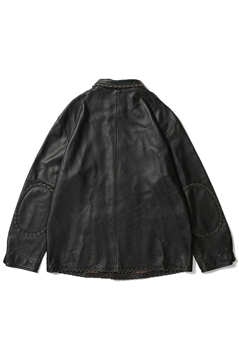 BOWWOW(バウワウ) BRAIDED LEATHER COVERALL ブレイデッドレザーカバーオール BW252-BLC