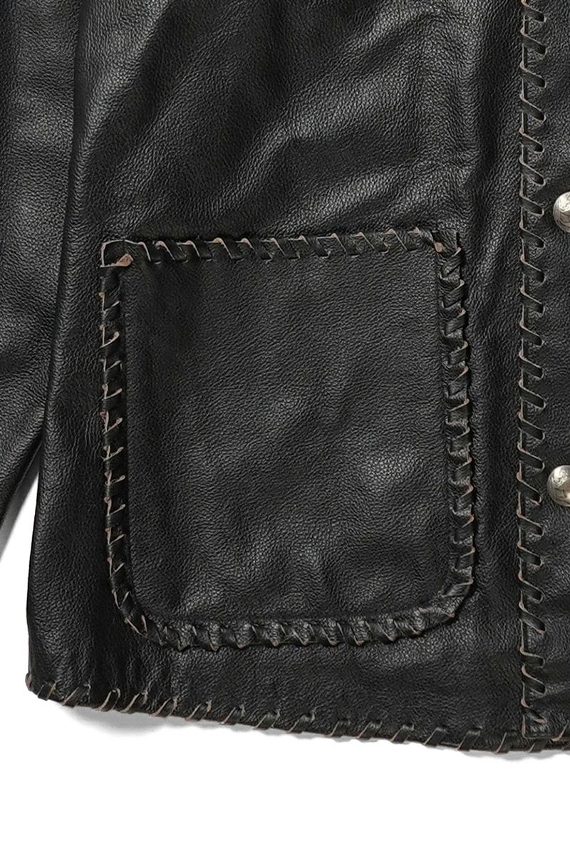 BOWWOW(バウワウ) BRAIDED LEATHER COVERALL ブレイデッドレザーカバーオール BW252-BLC