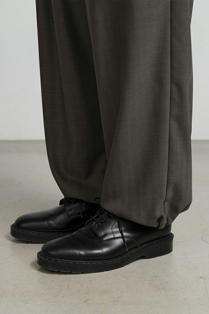 Graphpaper(グラフペーパー) Melange Herringbone Stripe Chef Track Pants メランジヘリンボーンストライプシェフタックパンツ GM253-40335