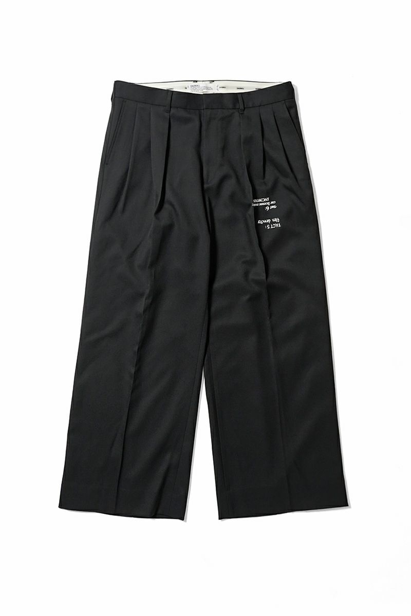 DAIRIKU(ダイリク) "TATTOO" Adjuster Wide Slacks タトゥーアジャスターワイドスラックス 25AW B5