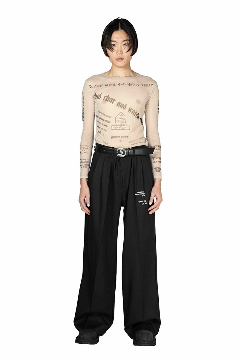 DAIRIKU(ダイリク) "TATTOO" Adjuster Wide Slacks タトゥーアジャスターワイドスラックス 25AW B5