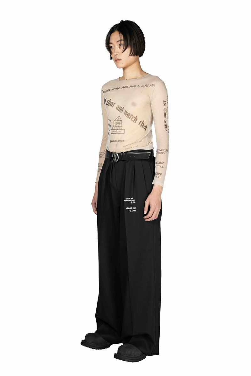 DAIRIKU(ダイリク) "TATTOO" Adjuster Wide Slacks タトゥーアジャスターワイドスラックス 25AW B5