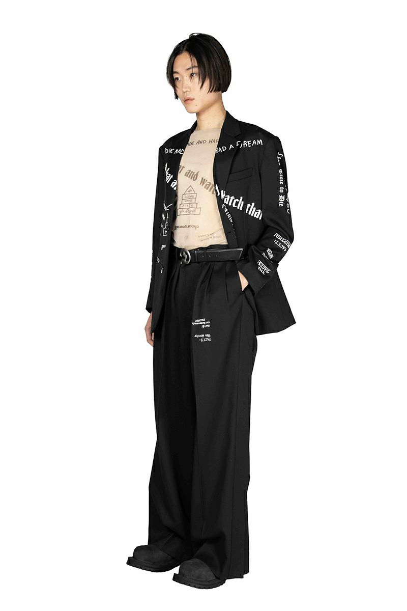 DAIRIKU(ダイリク) "TATTOO" Adjuster Wide Slacks タトゥーアジャスターワイドスラックス 25AW B5