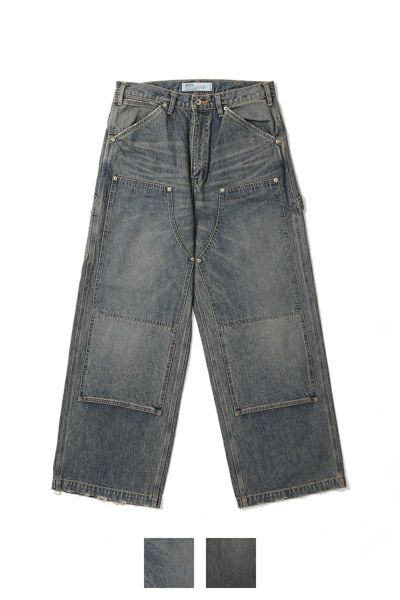 DAIRIKU(ダイリク) Vintage Washed Painter Denim Wide Pants ヴィンテージウォッシュドペインターデニムワイドパンツ 25AW D15