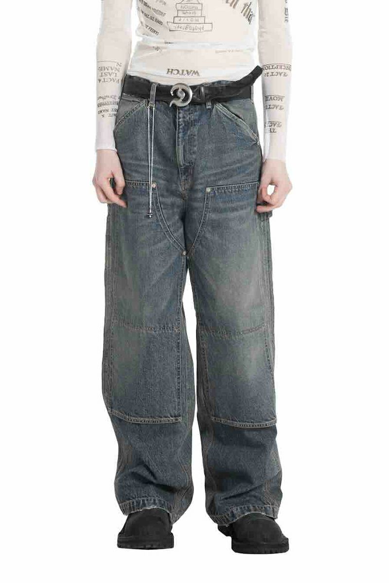 DAIRIKU(ダイリク) Vintage Washed Painter Denim Wide Pants ヴィンテージウォッシュドペインターデニムワイドパンツ 25AW D15