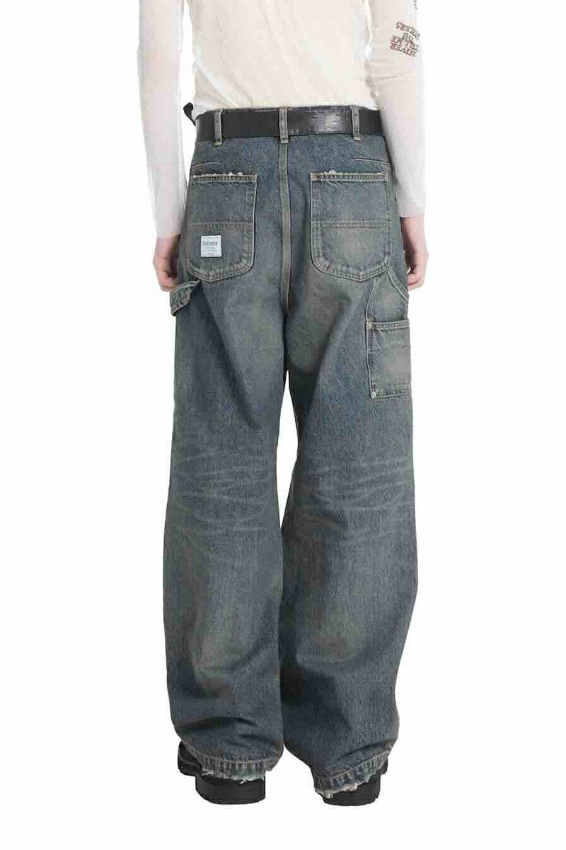 DAIRIKU(ダイリク) Vintage Washed Painter Denim Wide Pants ヴィンテージウォッシュドペインターデニムワイドパンツ 25AW D15