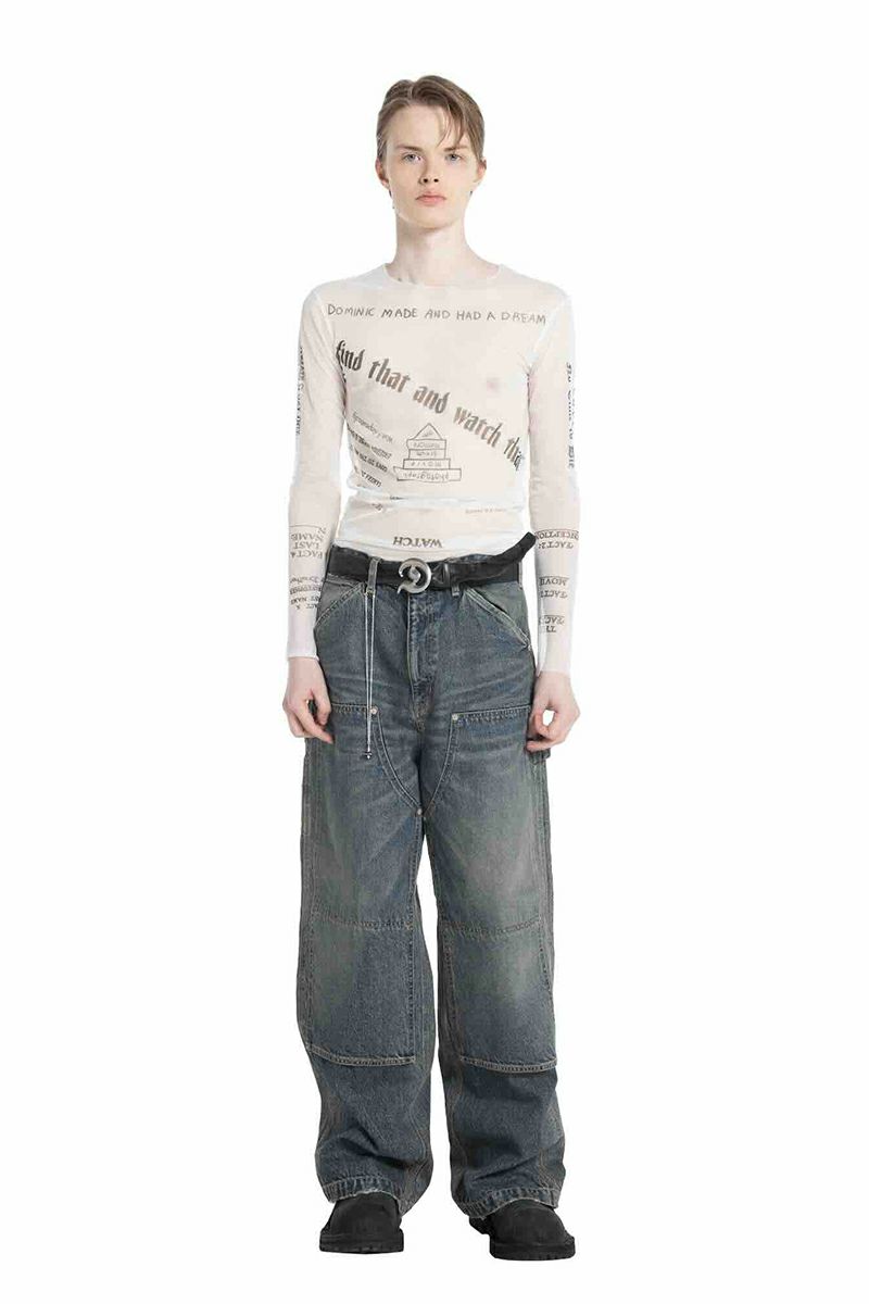 DAIRIKU(ダイリク) Vintage Washed Painter Denim Wide Pants ヴィンテージウォッシュドペインターデニムワイドパンツ 25AW D15