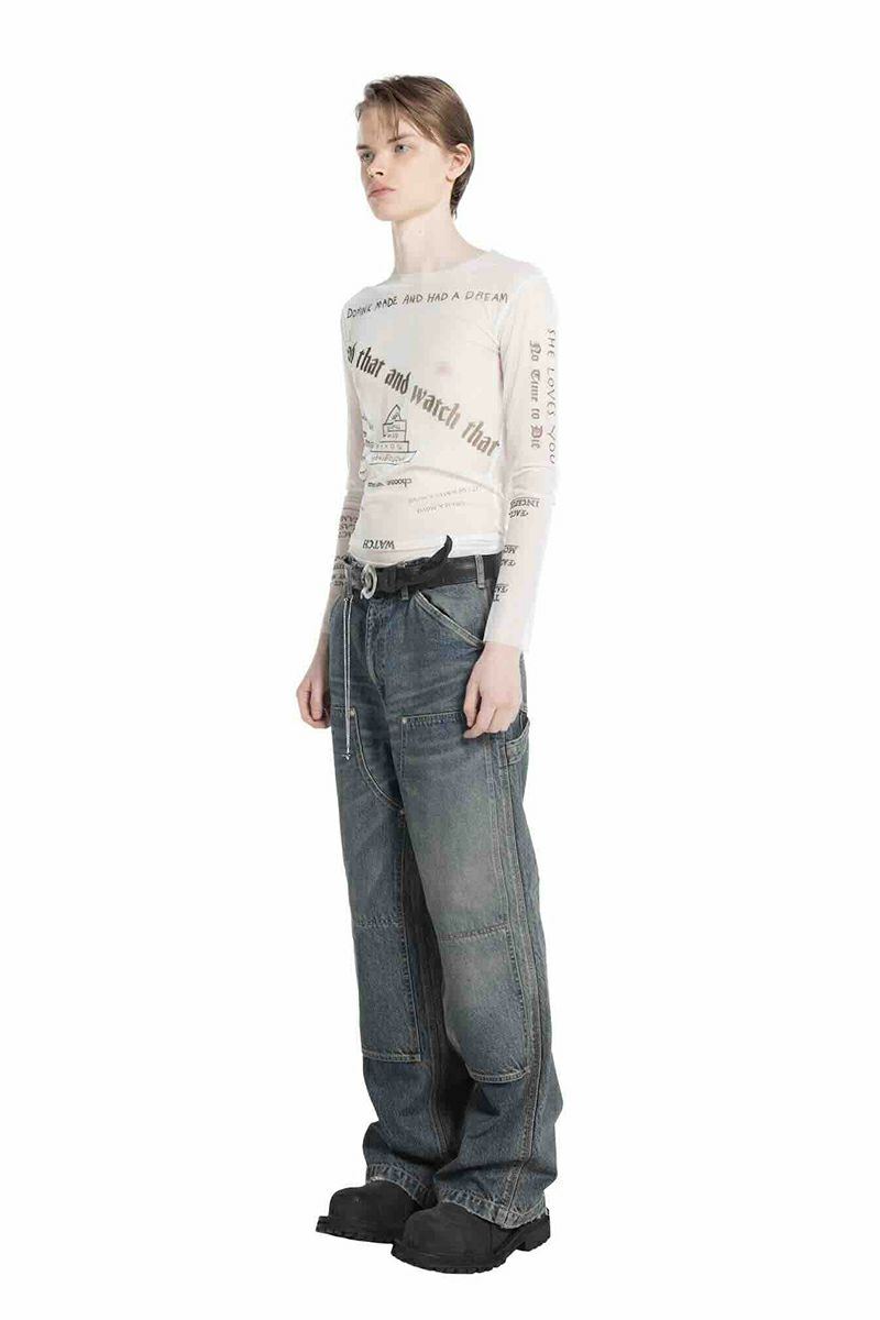 DAIRIKU(ダイリク) Vintage Washed Painter Denim Wide Pants ヴィンテージウォッシュドペインターデニムワイドパンツ 25AW D15
