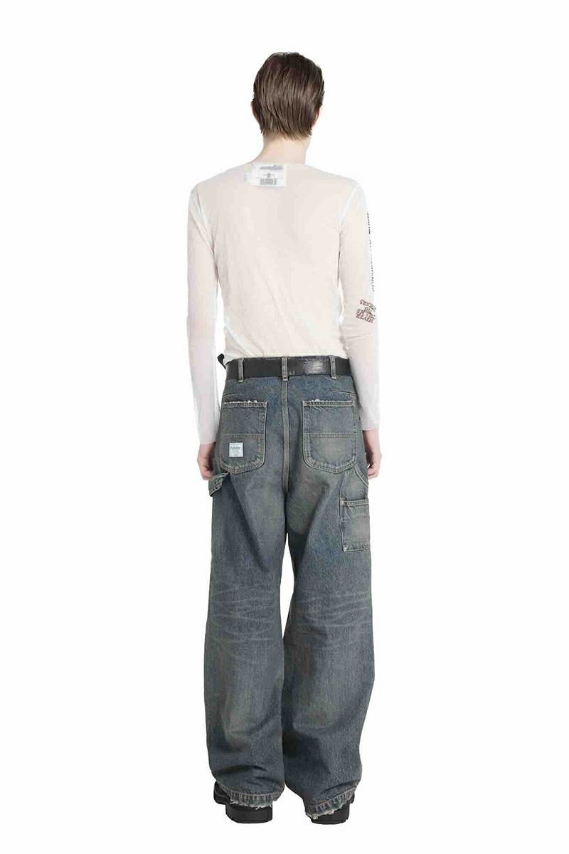 DAIRIKU(ダイリク) Vintage Washed Painter Denim Wide Pants ヴィンテージウォッシュドペインターデニムワイドパンツ 25AW D15