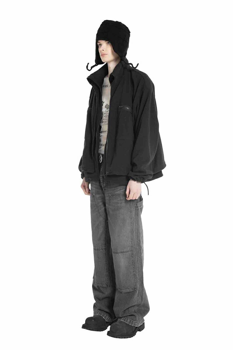 極美品　dairiku ダイリク　ペインターパンツ　ブラック　ワイドパンツ　L 極美品 dairiku ダイリク ペインターパンツ ブラック ワイドパンツ L